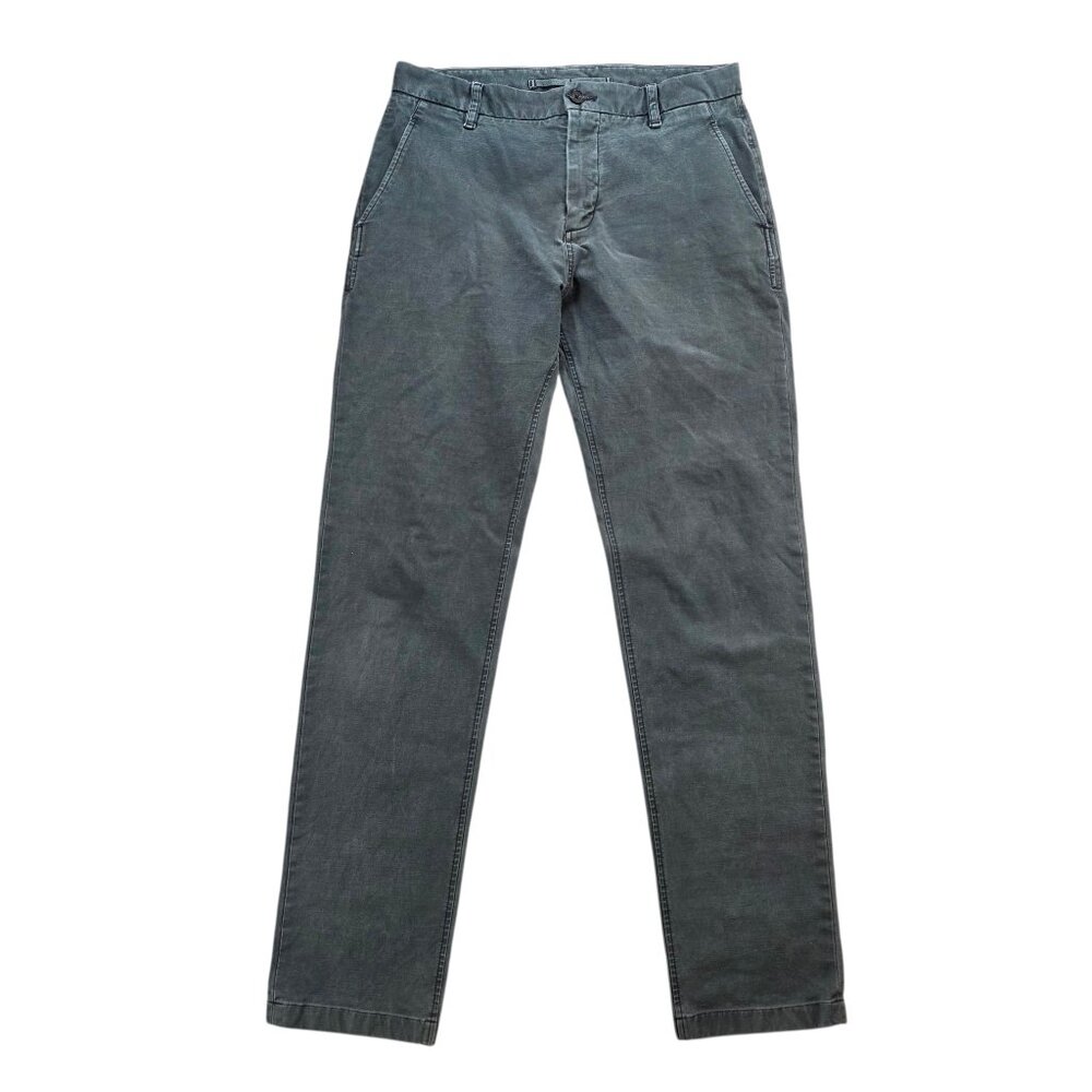 Buck Mason Sueded Cotton Broken Twill Trouser Pants Charcoal Gray Preppy 32 x 32
